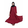 Umbrella cut Maroon color abaya Umbrella cut Maroon color abaya